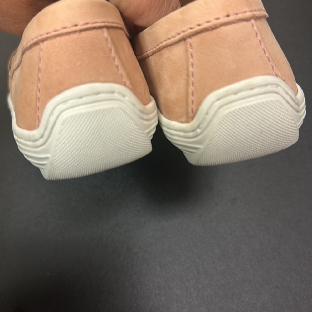 Drivers club pink slip on Leather loafers girls size 1 - Picture 7 of 8